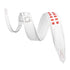 Levy's Leathers Rebel Series Guitar Strap M81GRPDX-WHT - White with Red Studs