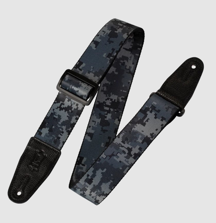 Levy's Leathers Graphic Waves Series 2" Polyester Strap - Black Blue Camo