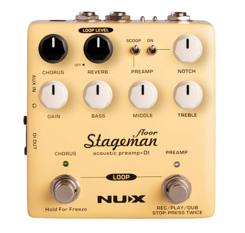 NUX Stageman Acoustic Preamp + DI Pedal