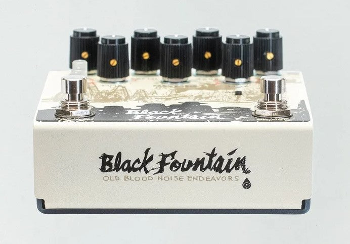 Old Blood Noise Endeavors Black Fountain Oil-Can Stereo Delay Pedal