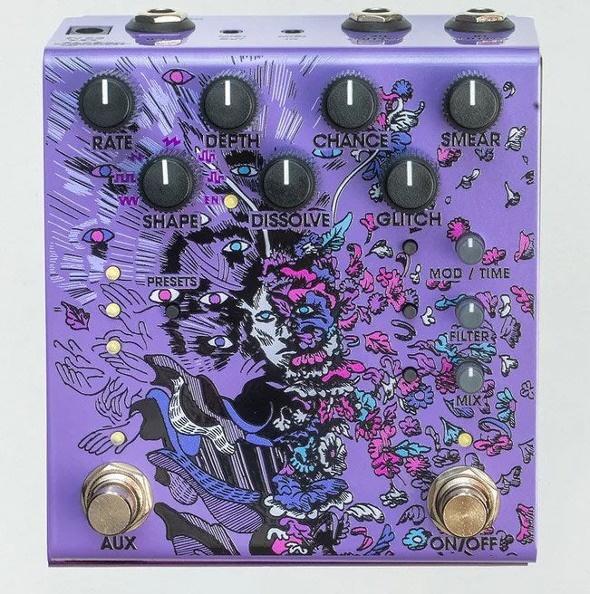 Old Blood Noise Endeavors Parting Stereo Glitch Delay and  Reverb Pedal - Purple