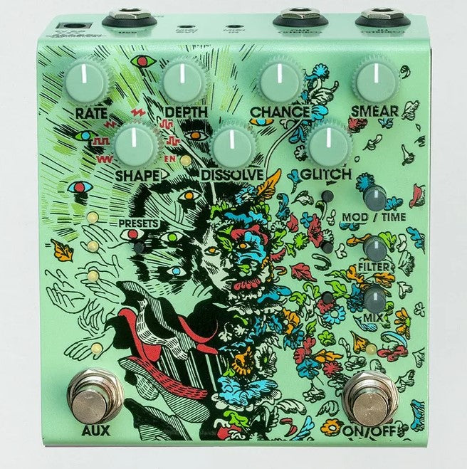 Old Blood Noise Endeavors Parting Stereo Glitch Delay and  Reverb Pedal - Green