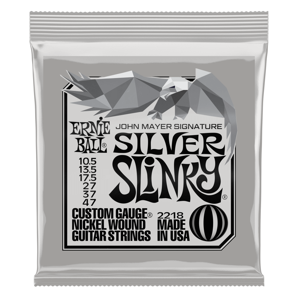 Ernie Ball Silver Slinky John Mayer Signature Nickel Wound Electric Guitar Strings 10.5-47