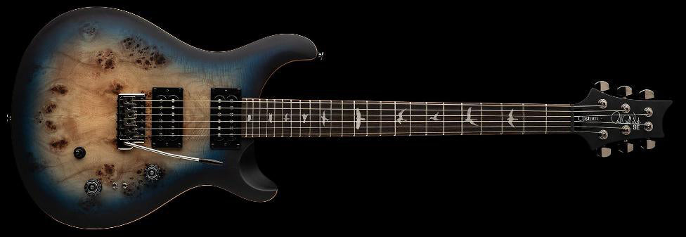 PRS Guitars SE Custom 24-08 Poplar Burl LTD - Lake Blue Midnight Burst Electric Guitar