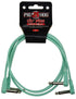 Pig Hog Lil Pigs 2ft Low Profile Patch Cables - 2 pack, Seafoam Green