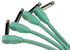 Pig Hog Lil Pigs 6in Low Profile Patch Cables - 4 pack, Seafoam Green