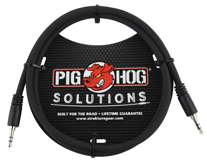 Pig Hog Solutions - 3.5MM TRS TO 3.5MM TRS, 3FT Cable