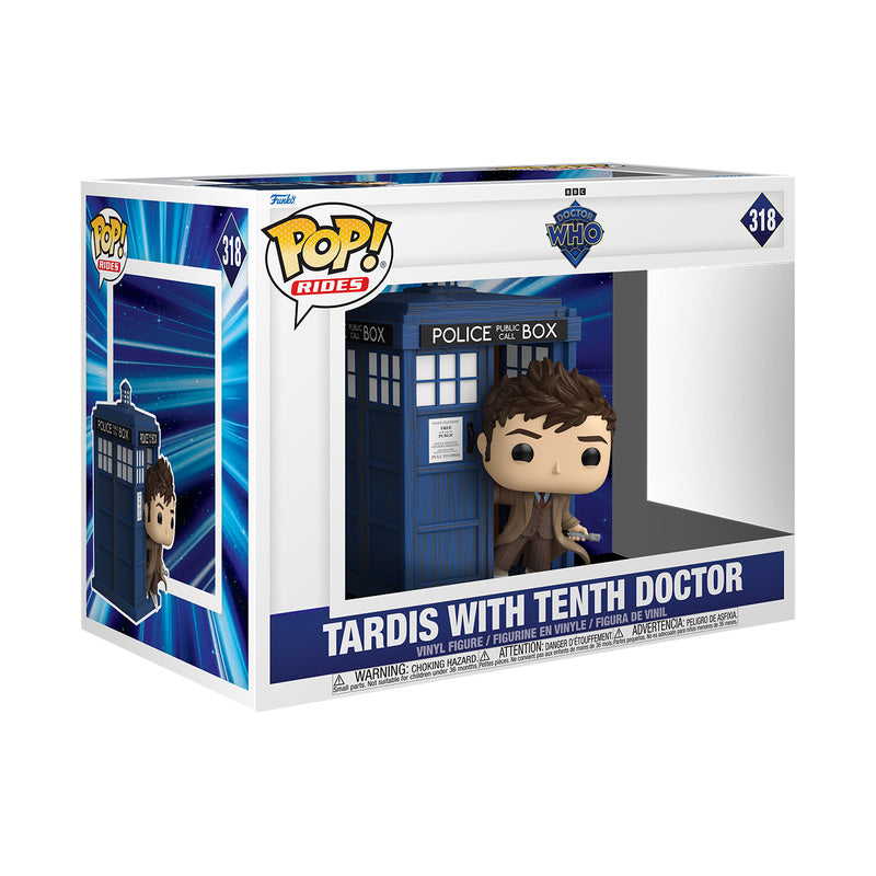 Funko Pop! #318 Doctor Who Tardis with Tenth Doctor