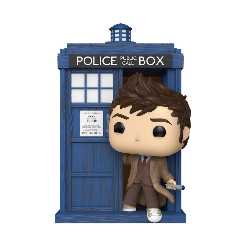 Funko Pop! #318 Doctor Who Tardis with Tenth Doctor