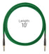 Rattlesnake Cables 10' Standard Cable Straight to Straight Plugs  - Mean Green