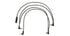 RockBoard Flat Daisy Chain Cable, 4 Outputs, angled