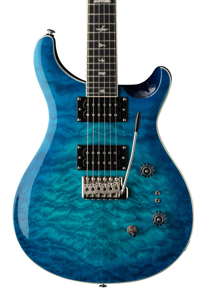 PRS Guitars SE Custom 24-08 Quilt Electric Guitar - Lake Blue