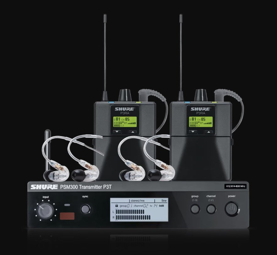 Shure PSM300 Twin Pack Pro Personal Monitor System w/Earphones