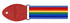 Souldier GS0074BL04BL Guitar Strap - Rainbow