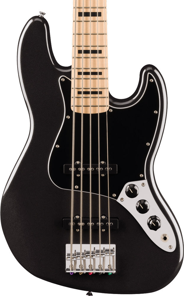 Squier Affinity Series Active Jazz Bass V - Black Metallic