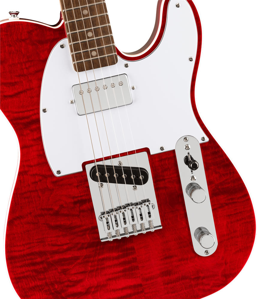 Squier Affinity Series Telecaster FMT SH - Crimson Red Transparent