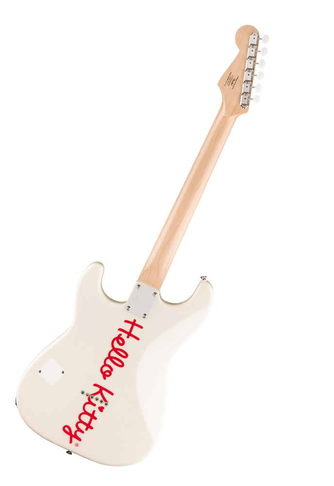 Squier x Hello Kitty White Stratocaster Electric Guitar