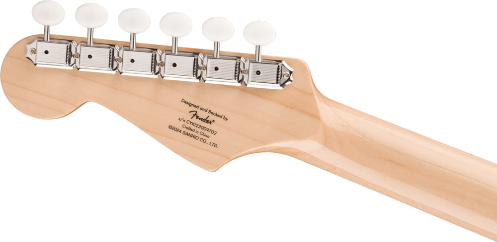 Squier x Hello Kitty White Stratocaster Electric Guitar
