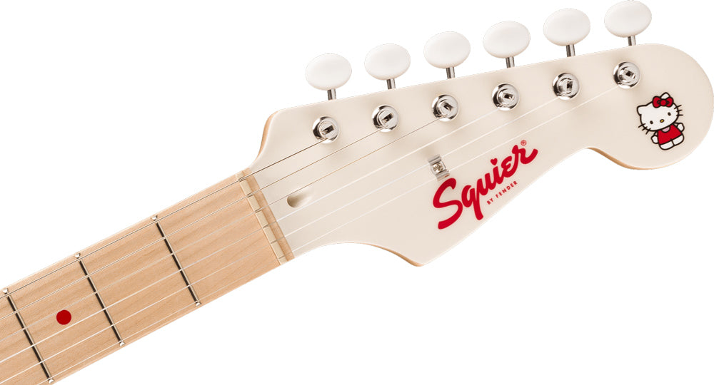 Squier x Hello Kitty White Stratocaster Electric Guitar