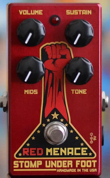 STOMP UNDER FOOT RED MENACE エフェクター Stomp Under Foot Red Menace - (Fist Graphic) – Flipside Music