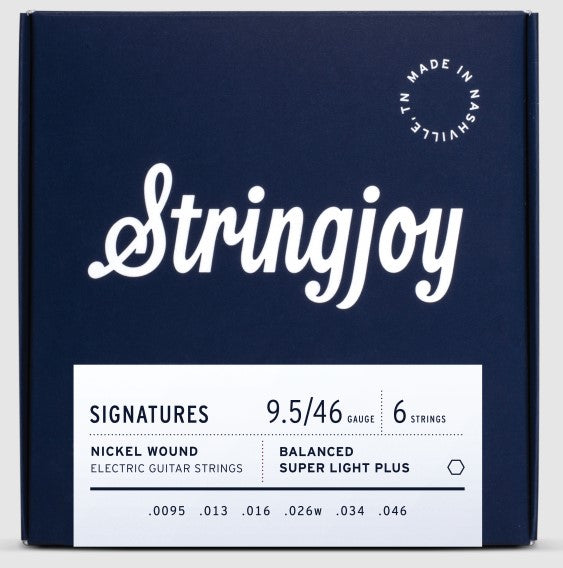 Stringjoy Signatures Balanced Super Light Plus Gauge (9.5-46) Nickel Wound Electric Guitar Strings