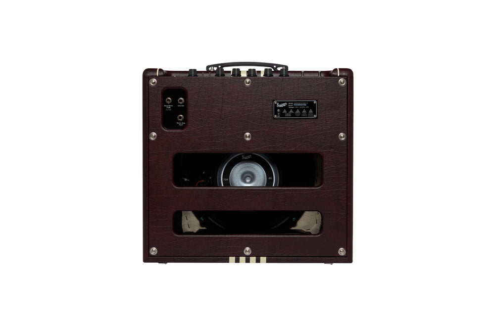 Supro Delta King 12 1x12 | 15-Watt | Reverb Combo Amp -  Limited Edition Burgundy and Cream