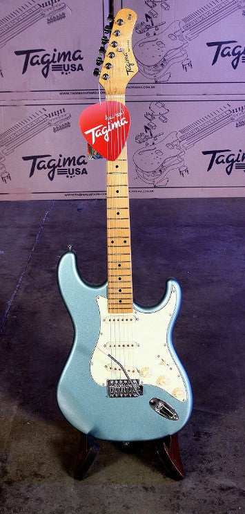 Tagima Guitars TG 530-LPB-LF/MG Electric Guitar - Lake Placid Blue