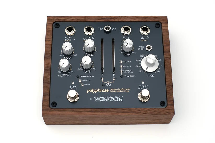 Vongon Polyphrase Stereo Echo and Looping Pedal
