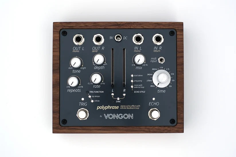 Vongon Polyphrase Stereo Echo and Looping Pedal