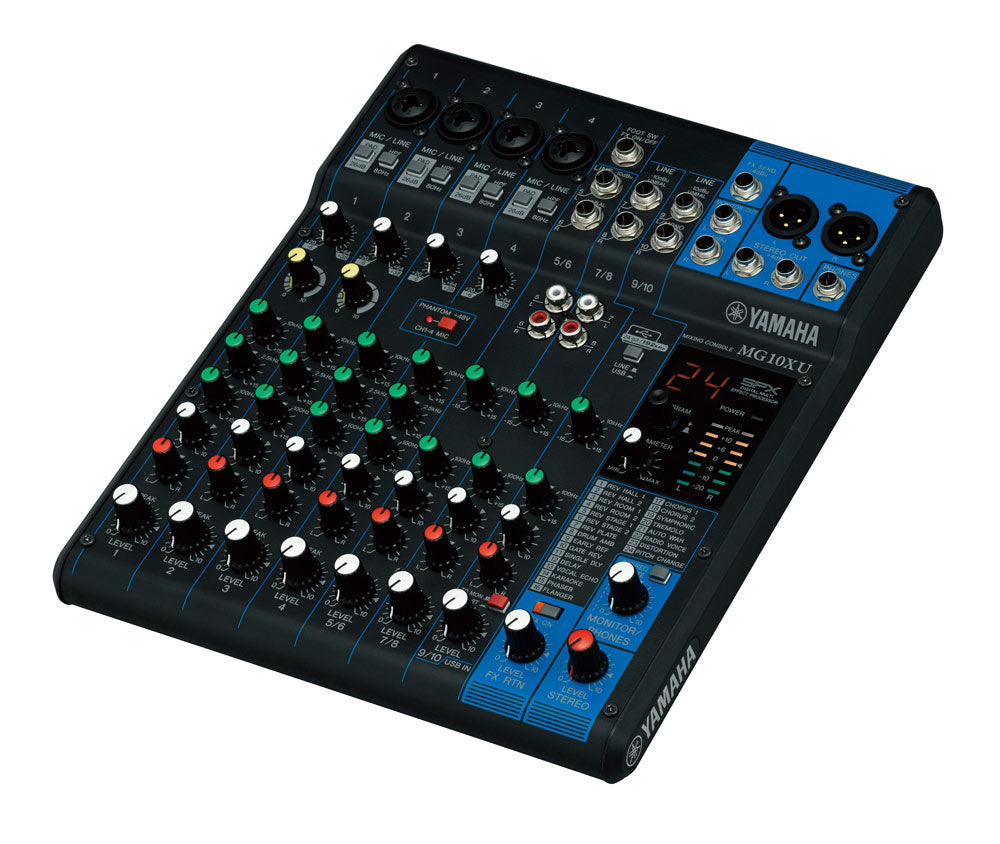 Yamaha MG10XU 10-Channel Mixing Console with USB and FX