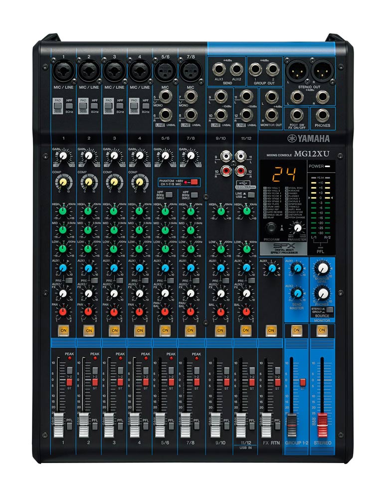 Yamaha MG12XU 12-Channel Mixing Console with USB and FX