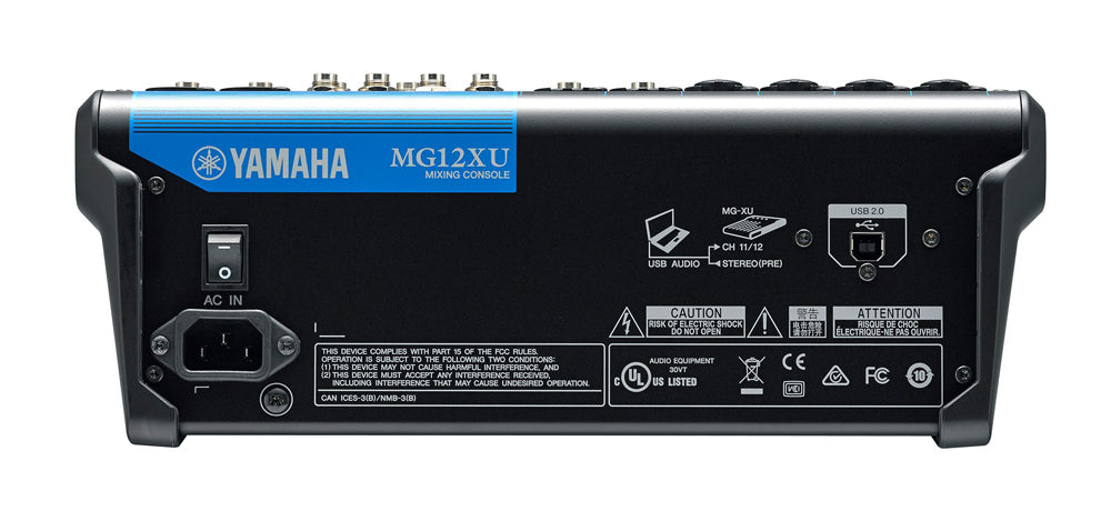 Yamaha MG12XU 12-Channel Mixing Console with USB and FX