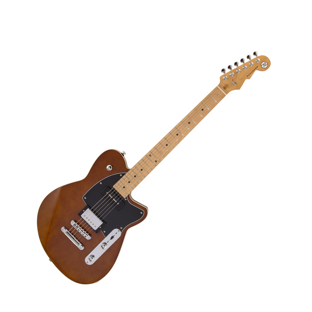 PRE-ORDER:  Flipside Music Exclusive Reverend Guitars Double Agent OG Violin Brown. Maple Stop Tail