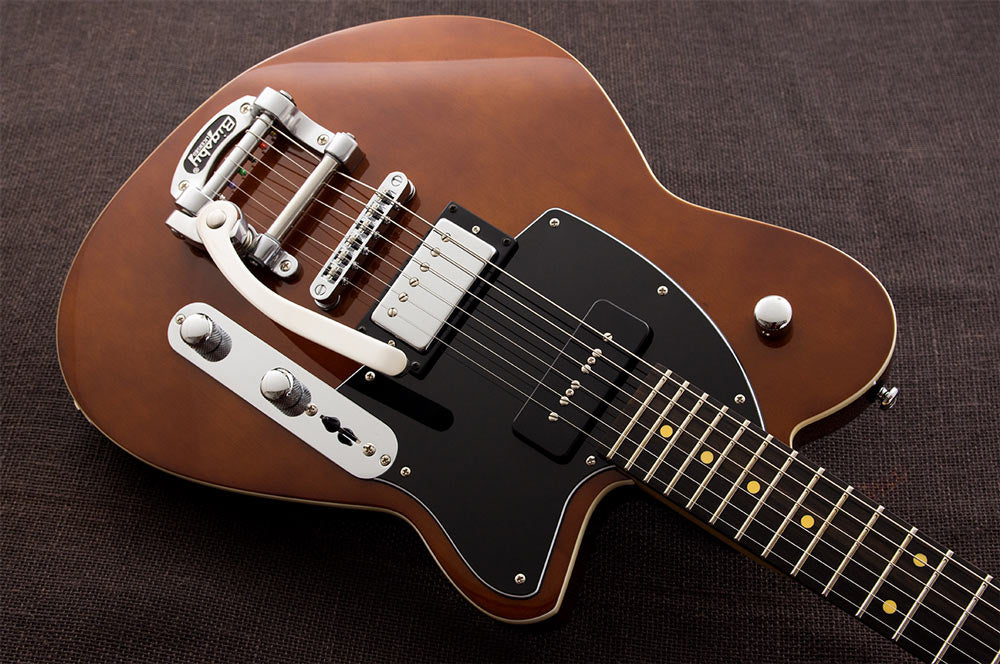 Flipside Music Exclusive Reverend Guitars Double Agent OG Violin Brown, Rosewood w/Bigsby