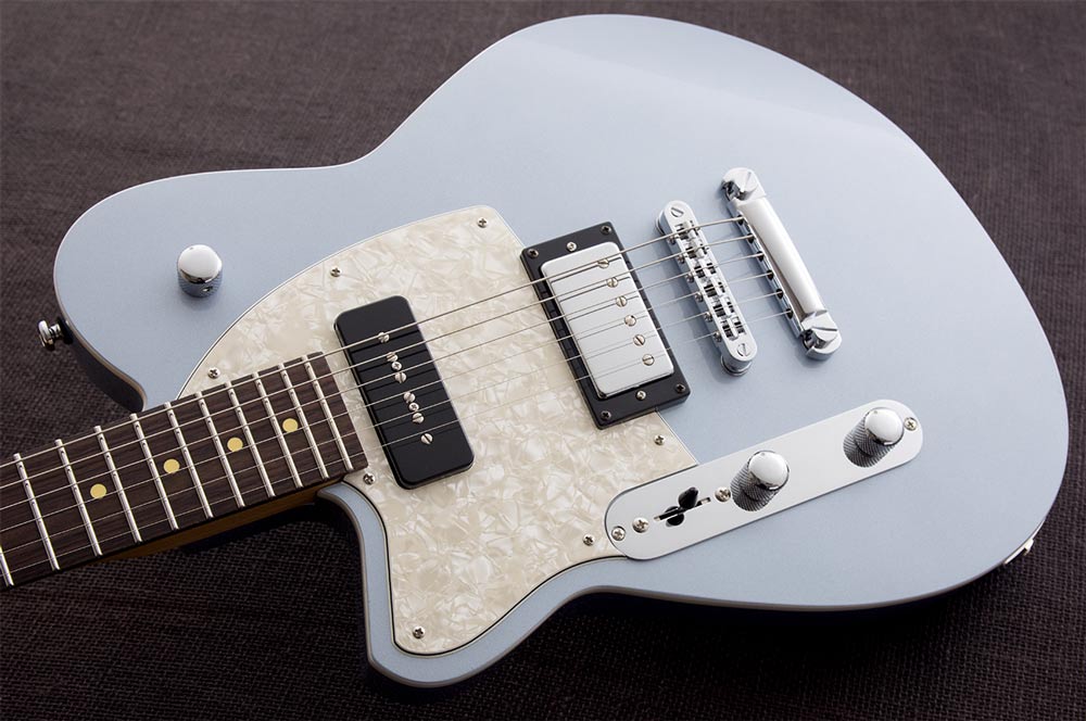 Reverend Guitars Double Agent OG Metallic Silver Freeze