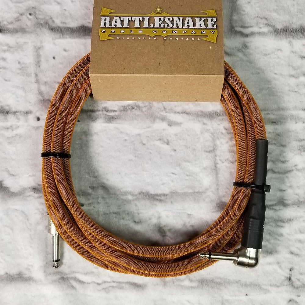Rattlesnake Cables 10' Copper Straight to Right Angle