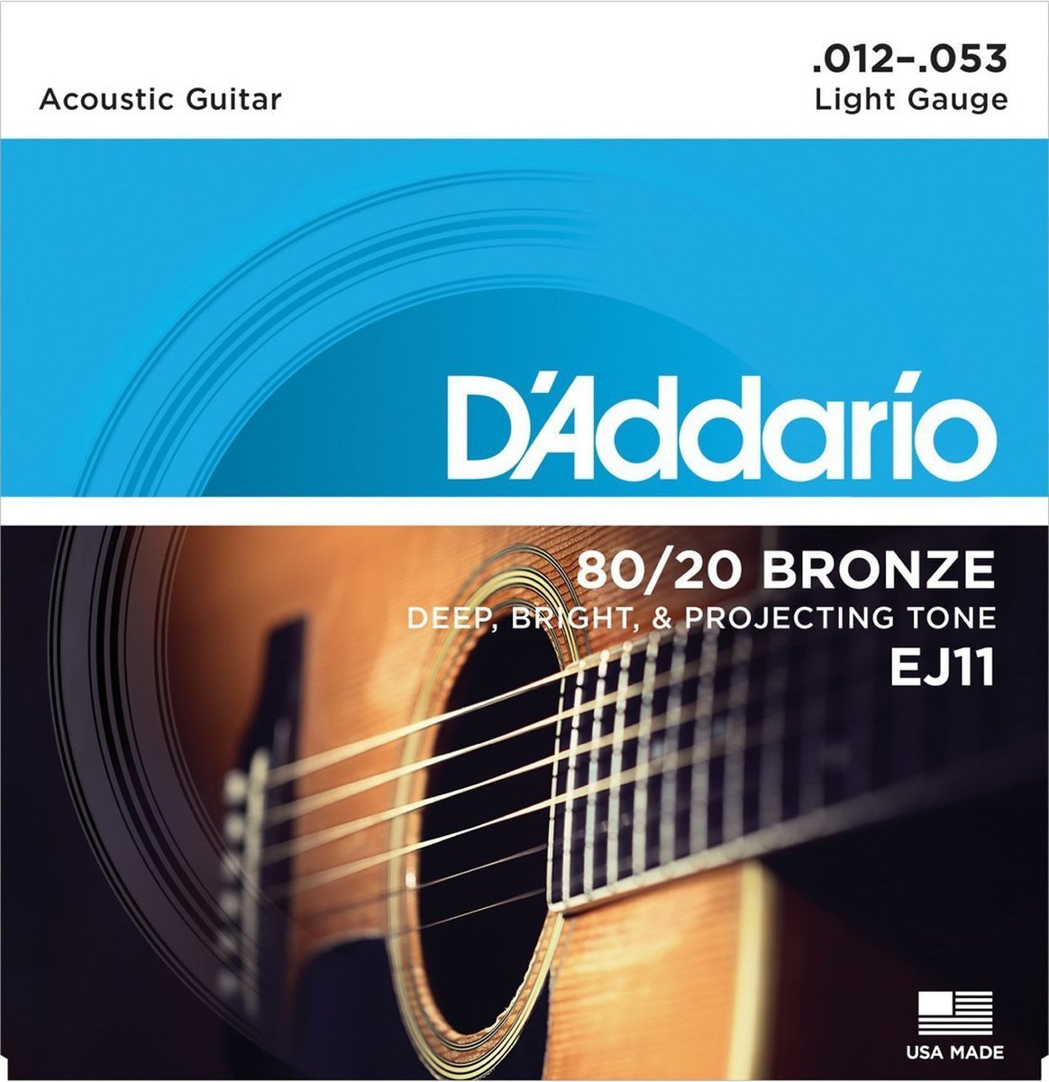 D'Addario 80/20 Bronze 12-53 Acoustic Guitar String Set