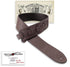 Walker & Williams G-31 Cocoa Brown Pebble Texture Strap with Glove Leather Back