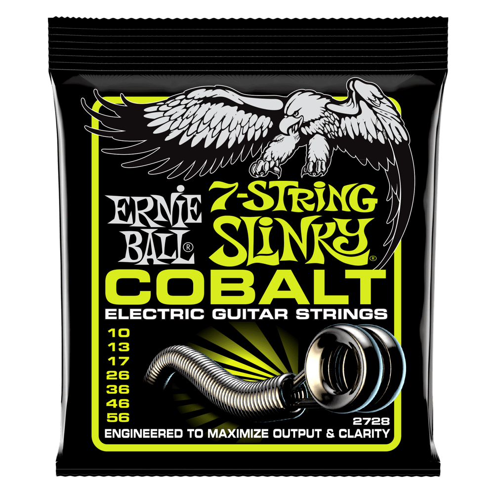 Ernie Ball Regular Slinky 7-string Cobalt Electric Guitar Strings 10-56