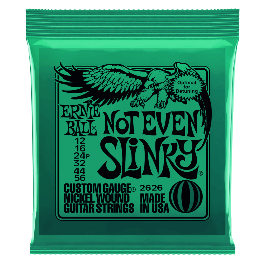 Ernie Ball Not Even Slinky Nickel Wound Electric Guitar Strings 12-56