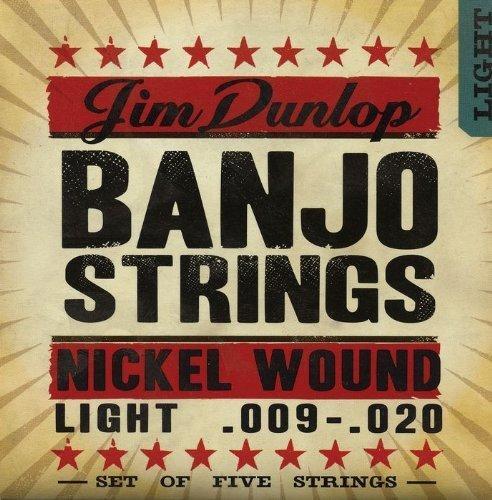 Dunlop 5 String Banjo Strings, Nickel Wound, Light .09.020