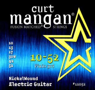 Curt Mangan Electric Guitar String Set, Nickel Wound 10-52
