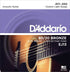 D'Addario 80/20 Bronze 11-52 Acoustic Guitar String Set