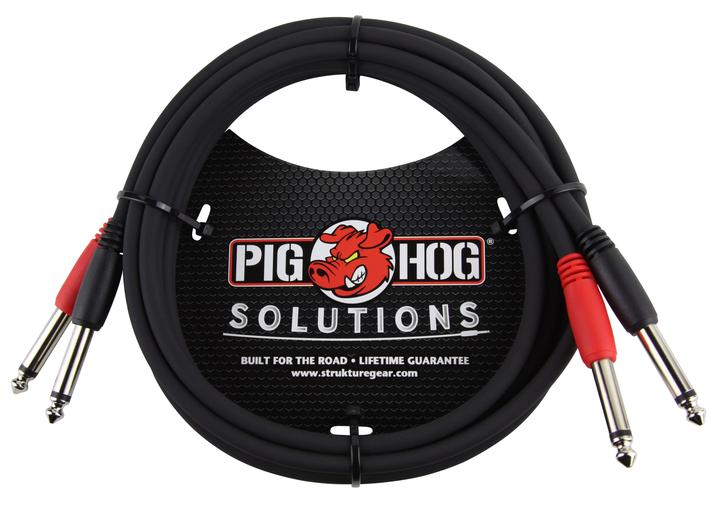 Pig Hog Solutions - 10FT 1/4"-1/4" Dual Cable