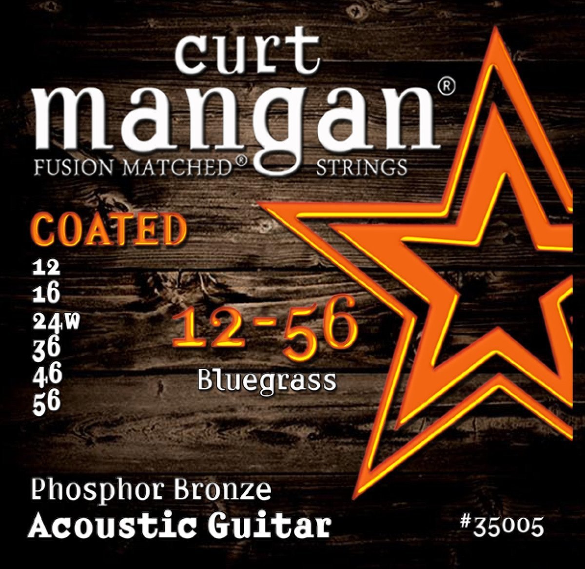 Curt Mangan Coated 13-56 Phosphor Bronze Acoustic Guitar String Set
