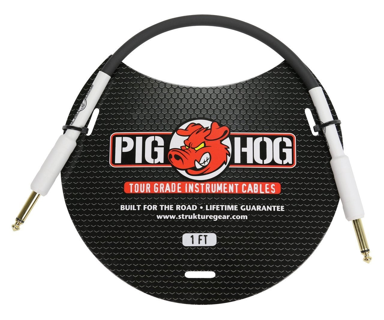 Pig Hog Cables Instrument Cable 1ft, 1/4" - 1/4"
