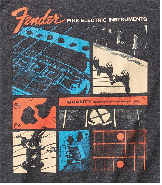 Fender Jaguar T-Shirt, Dark Grey, M