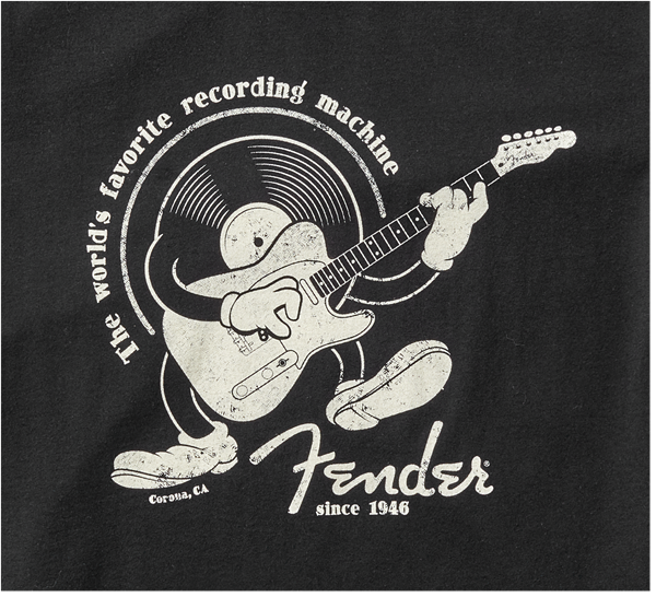 Fender Recording Machine T-Shirt, Black L