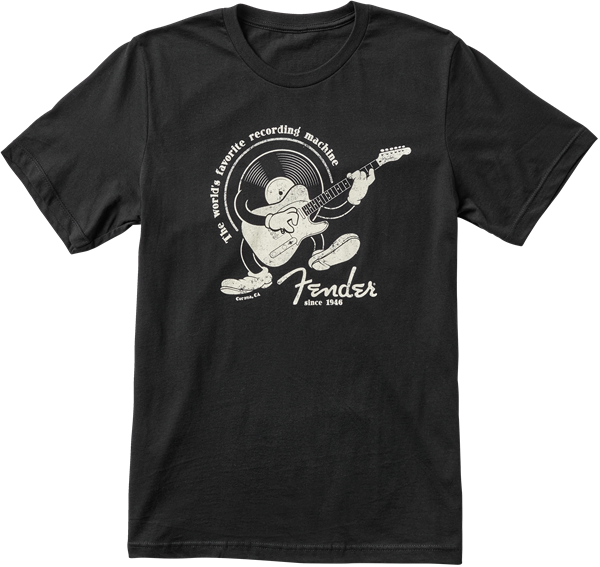 Fender Recording Machine T-Shirt, Black XL