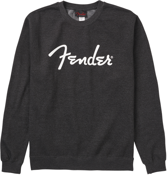 Fender Spaghetti Logo Pullover Sweater, Charcoal, XL